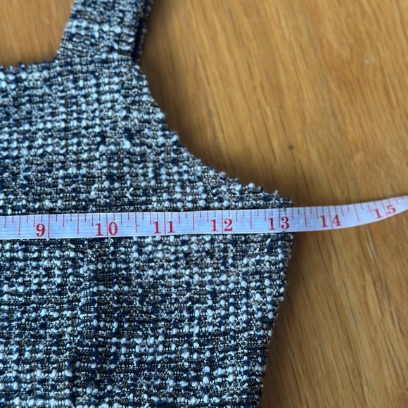 Bonnie Jean Girls Boucle Romper Dress Front Buttons Navy/white Size 8 - Picture 4 of 8